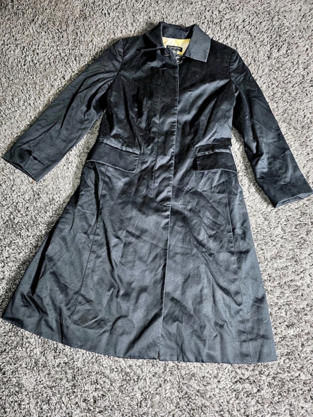 Banana Republic Women'Small Black Trench Coat Size Small